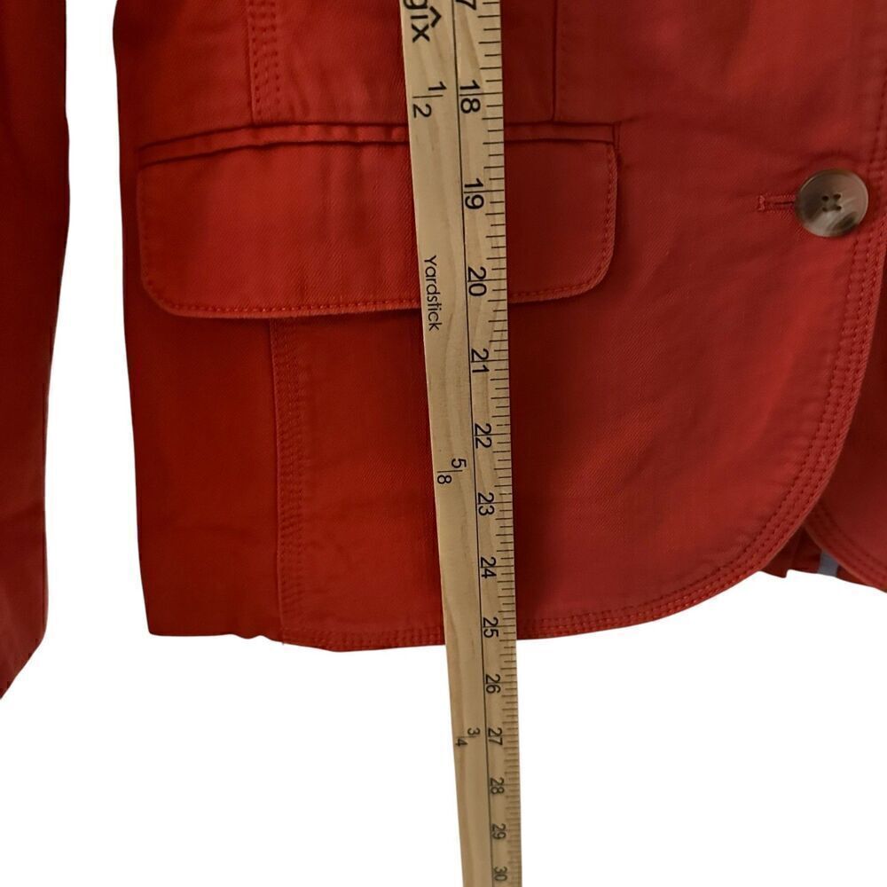 L.L. Bean Sea Rose Bridgton Twill 3 Button Cotton Stretchy Blazer Size S NWT - Picture 8 of 9